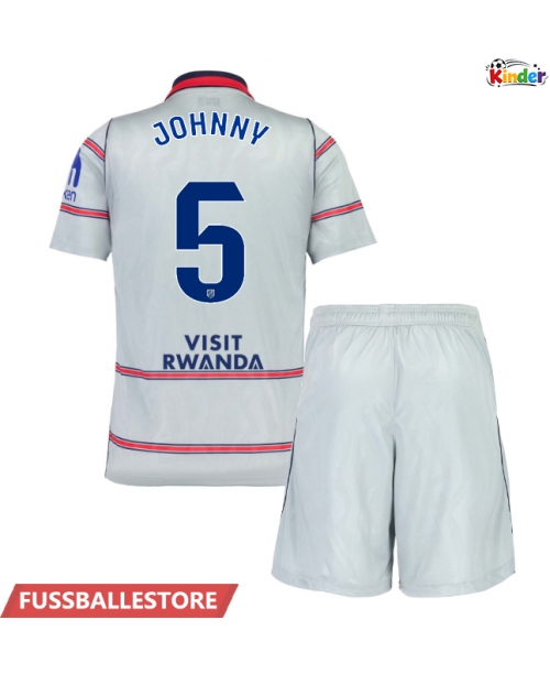 Günstige Atletico Madrid Johnny Cardoso #5 3rd trikot Kinder 2026-27 Kurzarm (+ Kurze Hosen)